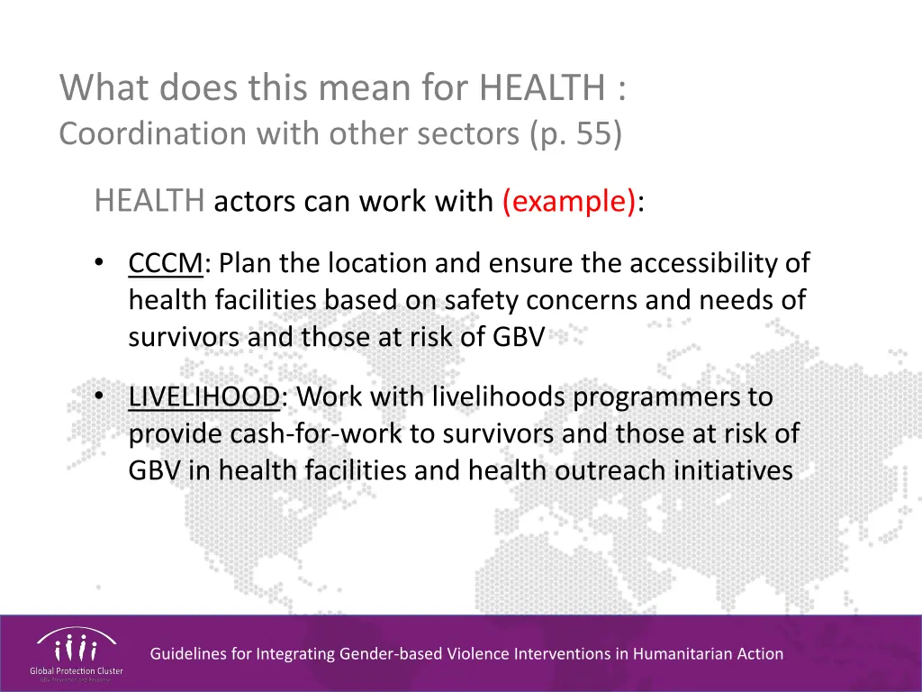 what does this mean for health coordination with 1