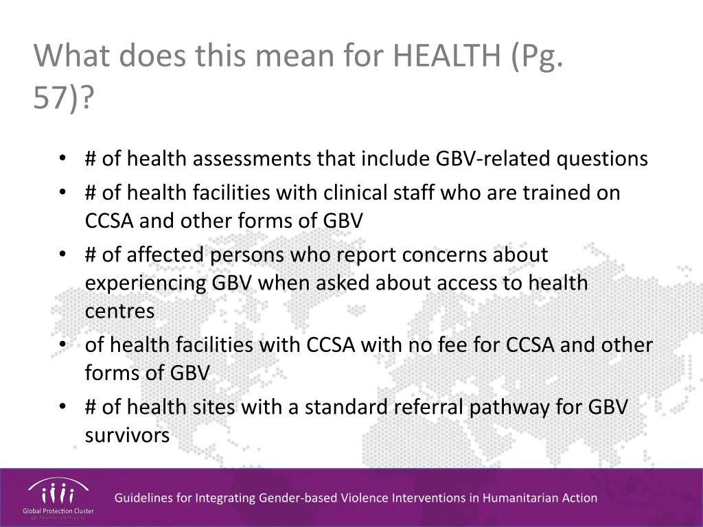 what does this mean for health pg 57