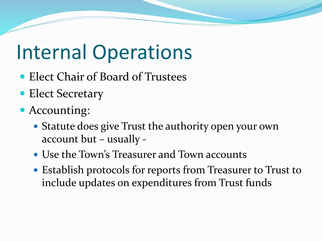 internal operations