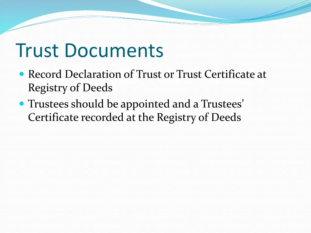 trust documents