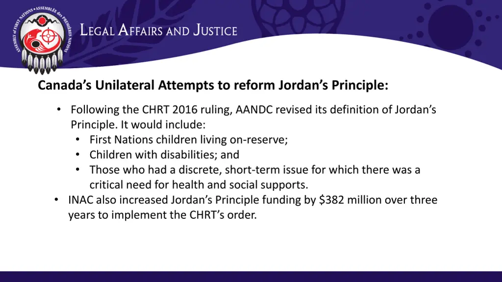 canada s unilateral attempts to reform jordan