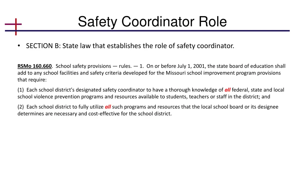 safety coordinator role 1