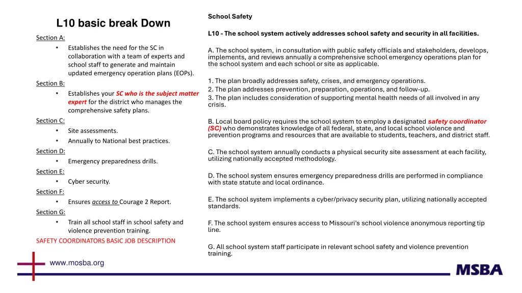 school safety