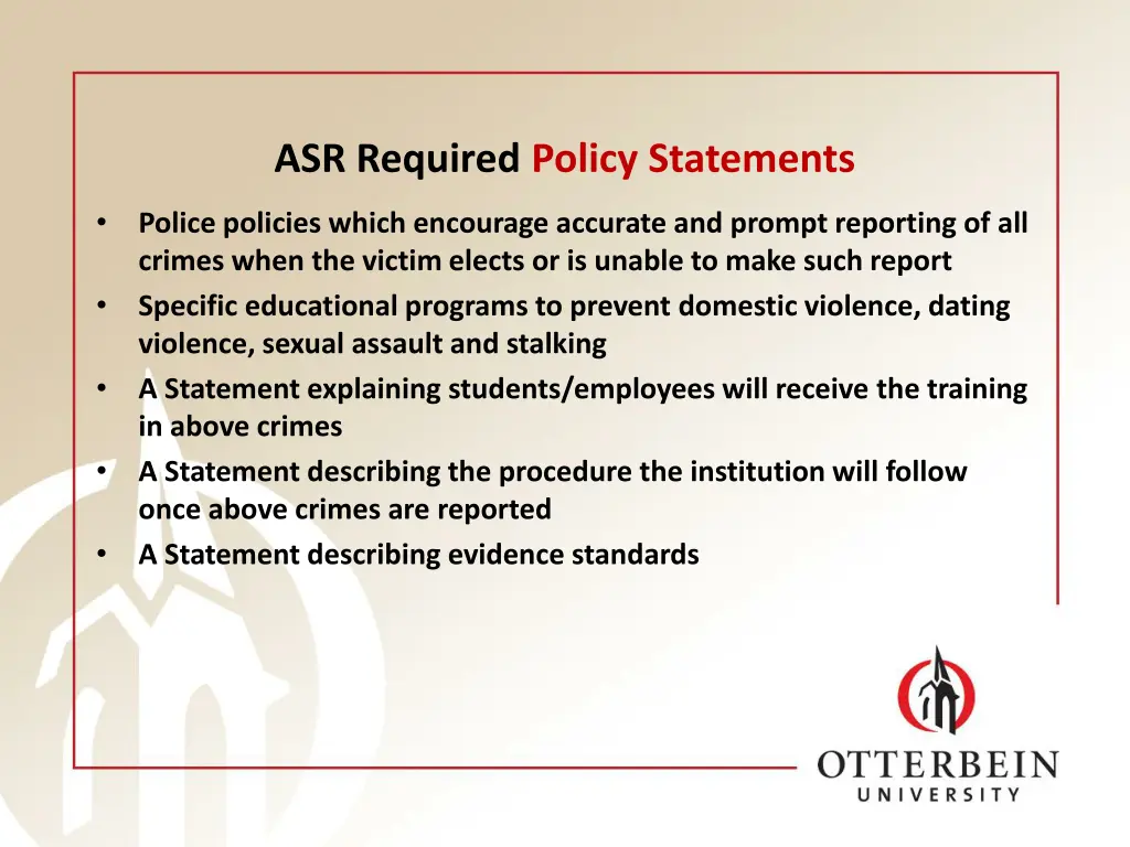 asr required policy statements 4