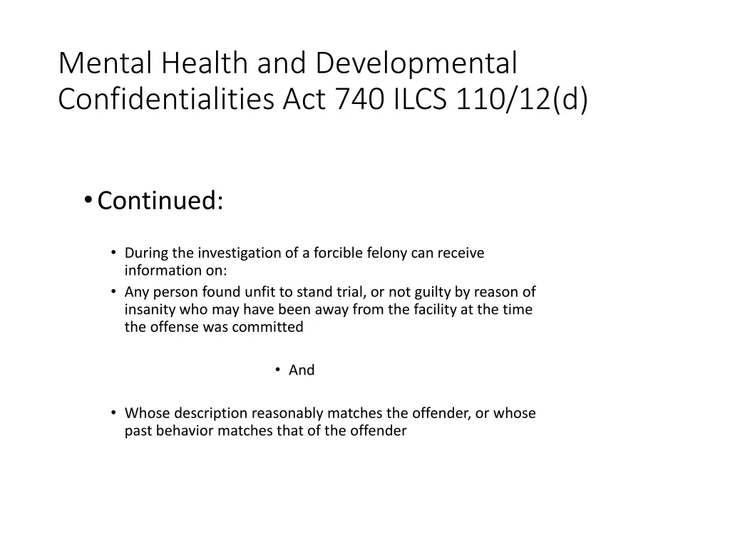 mental health and developmental confidentialities 2