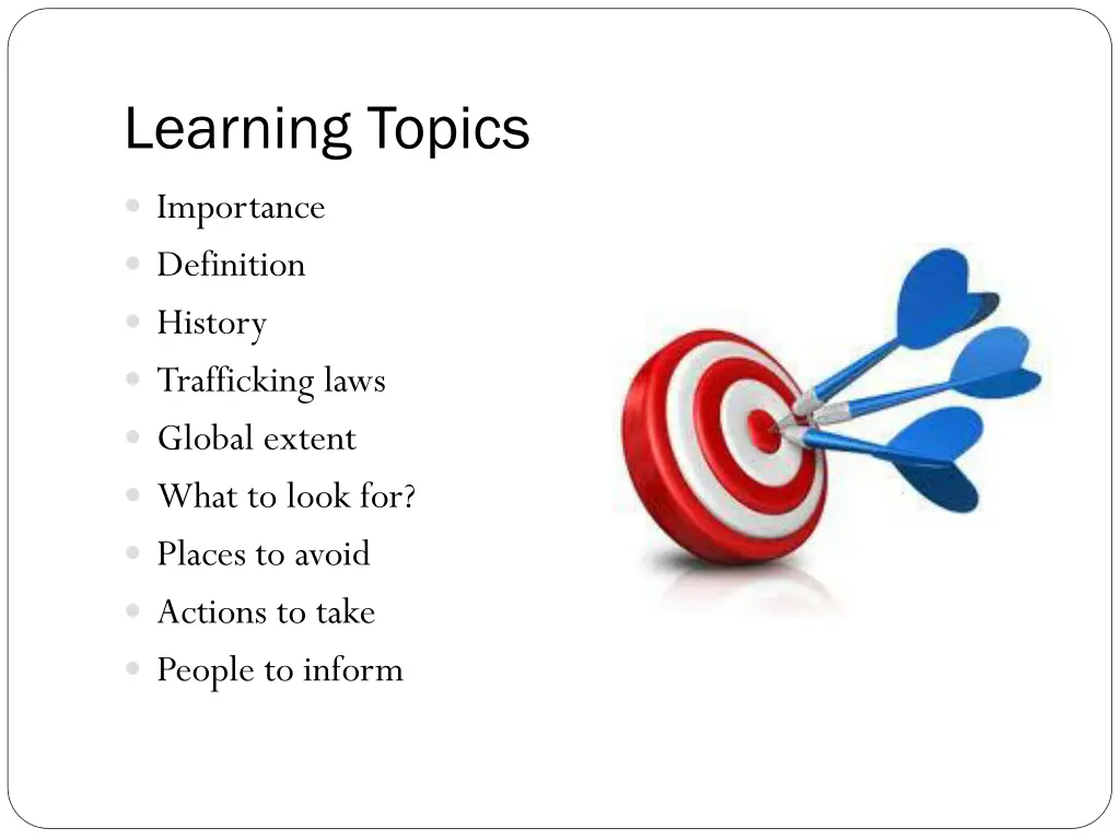 learning topics