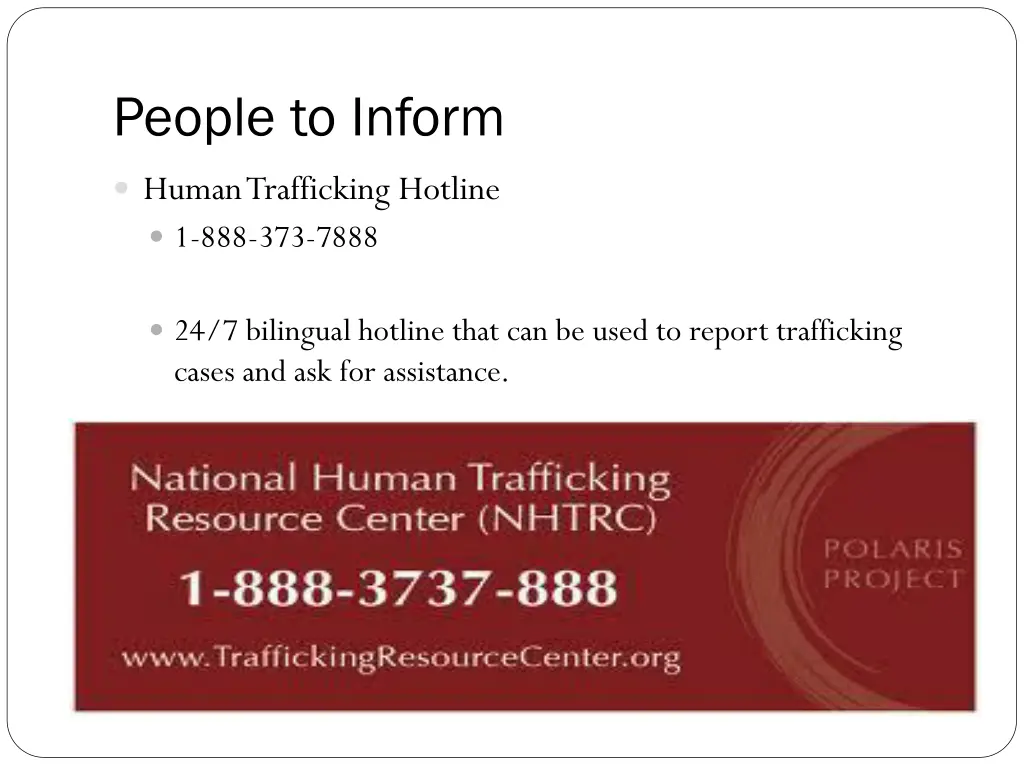 people to inform