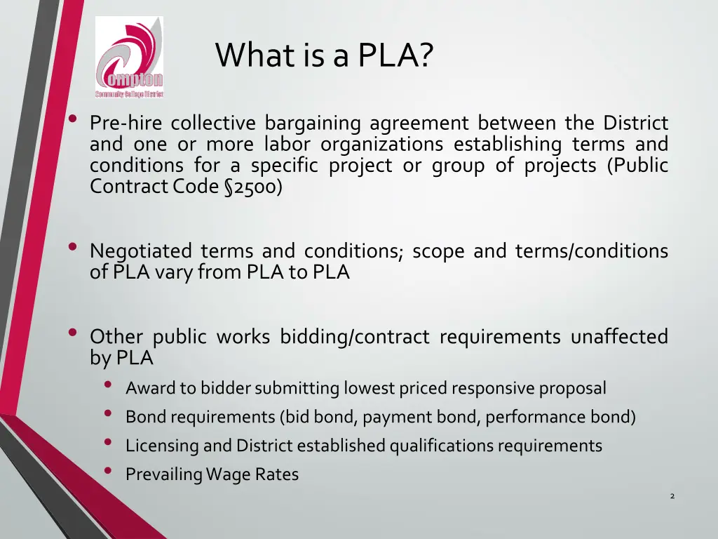 what is a pla