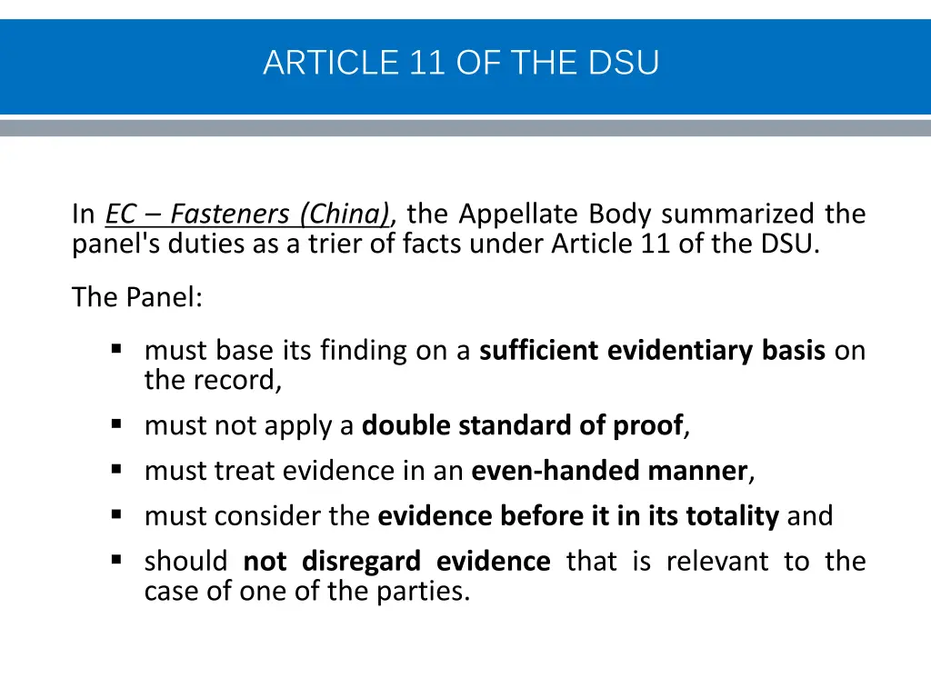 article 11 of the dsu 3
