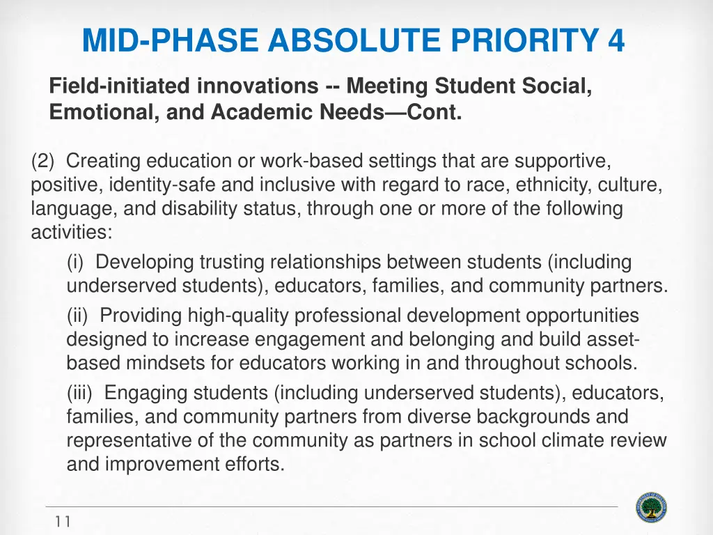 mid phase absolute priority 4 2