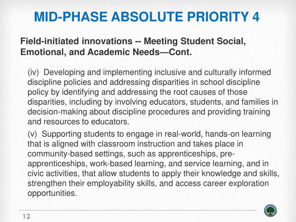 mid phase absolute priority 4 3