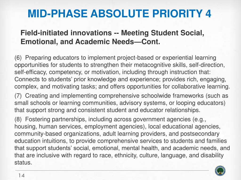 mid phase absolute priority 4 5