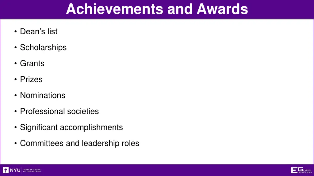 achievements and awards