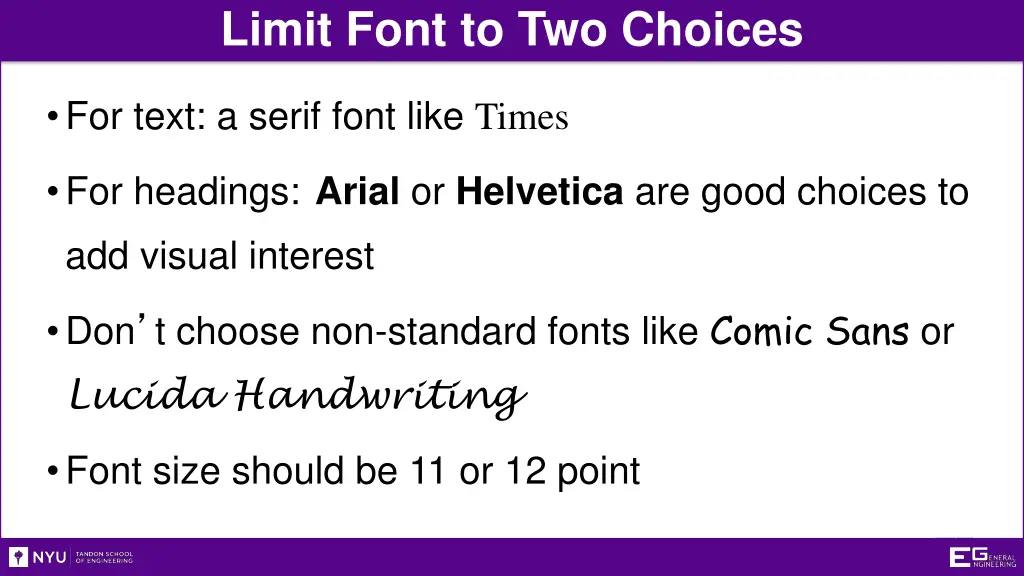 limit font to two choices