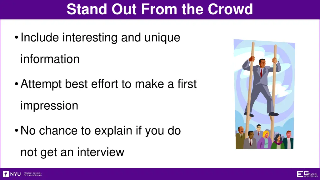 stand out from the crowd