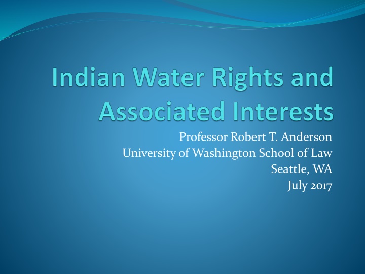 professor robert t anderson university
