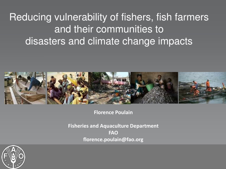 reducing vulnerability of fishers fish farmers