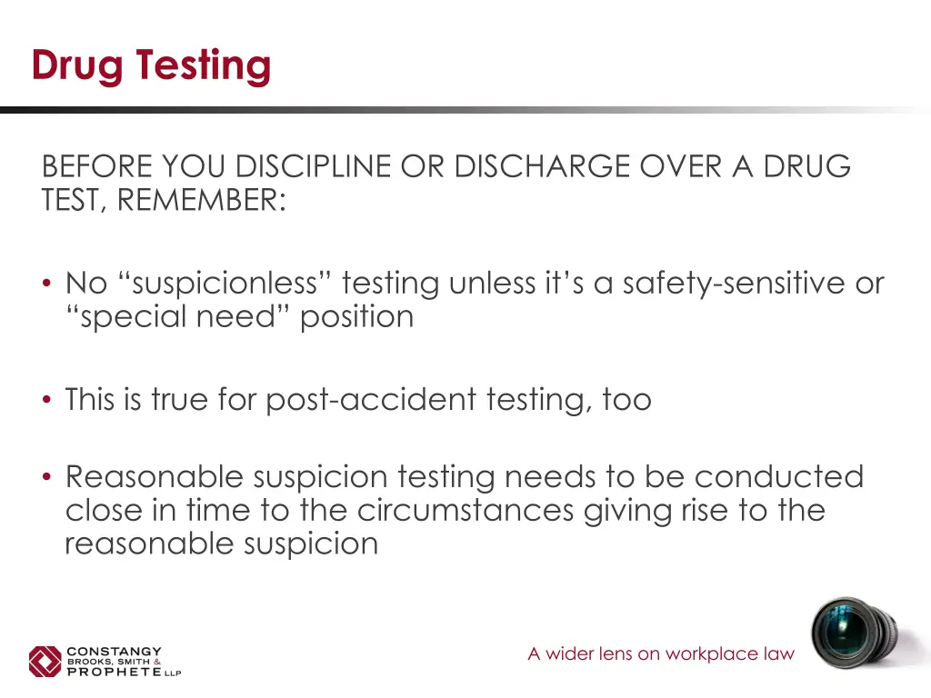 drug testing