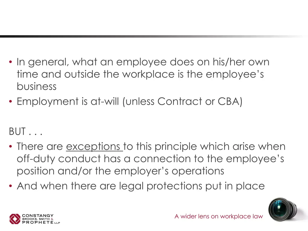in general what an employee does