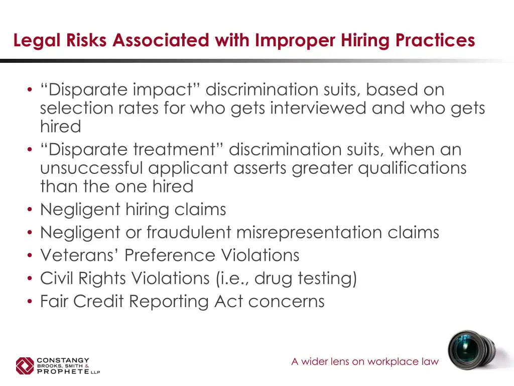 legal risks associated with improper hiring