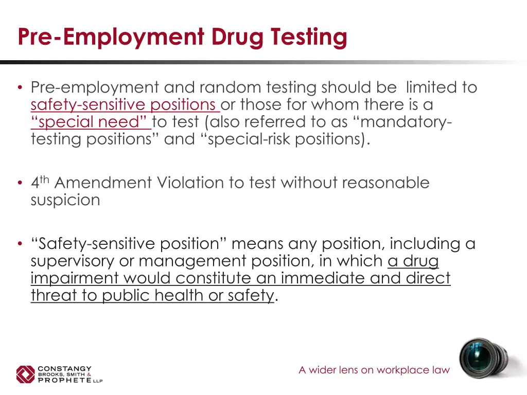pre employment drug testing