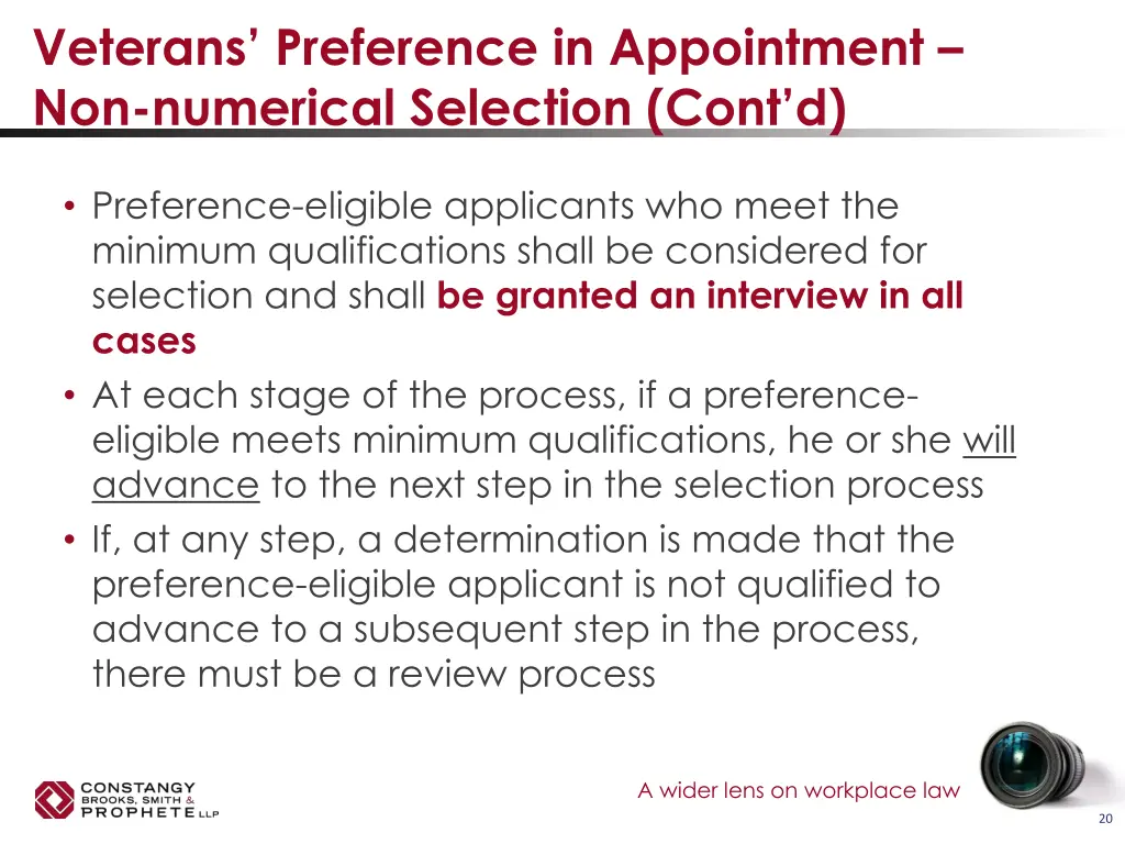 veterans preference in appointment non numerical 1