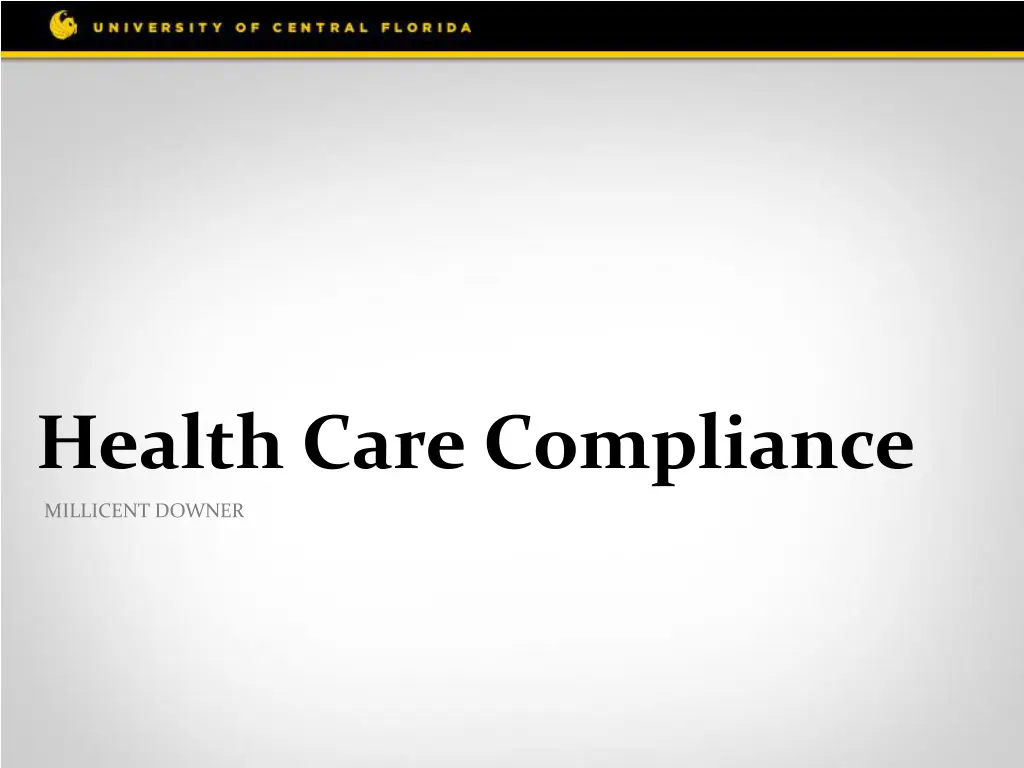 millicent downer health care compliance