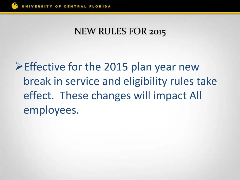 new rules for 2015