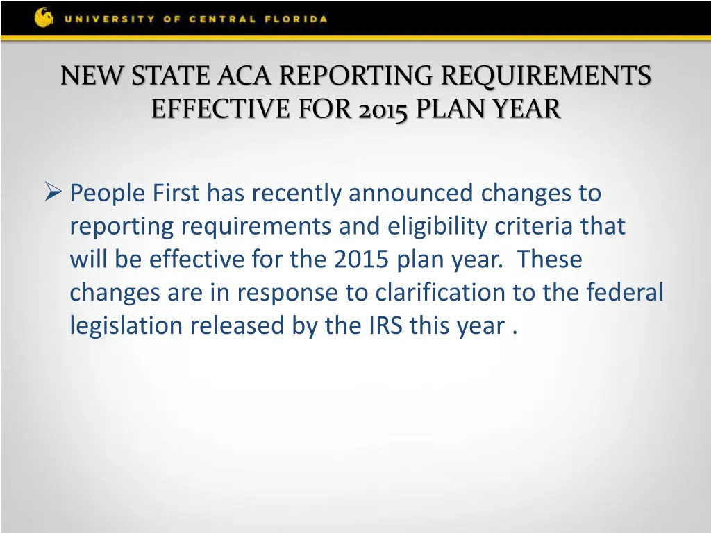 new state aca reporting requirements effective