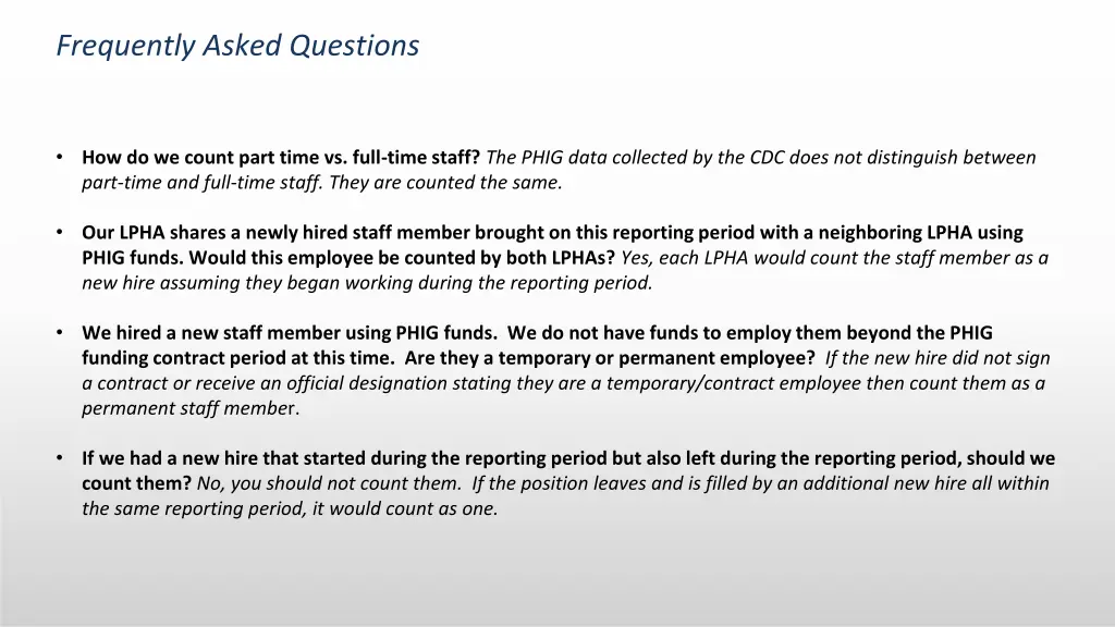 frequently asked questions