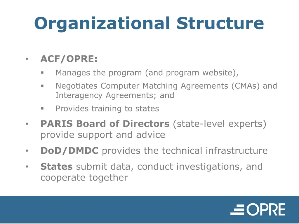 organizational structure