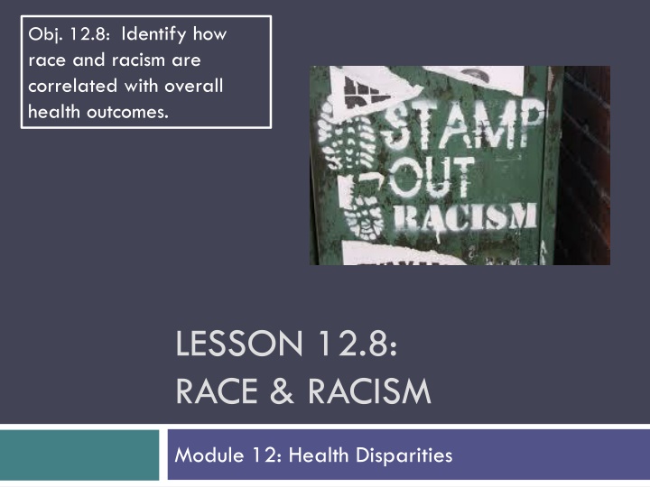 obj 12 8 identify how race and racism