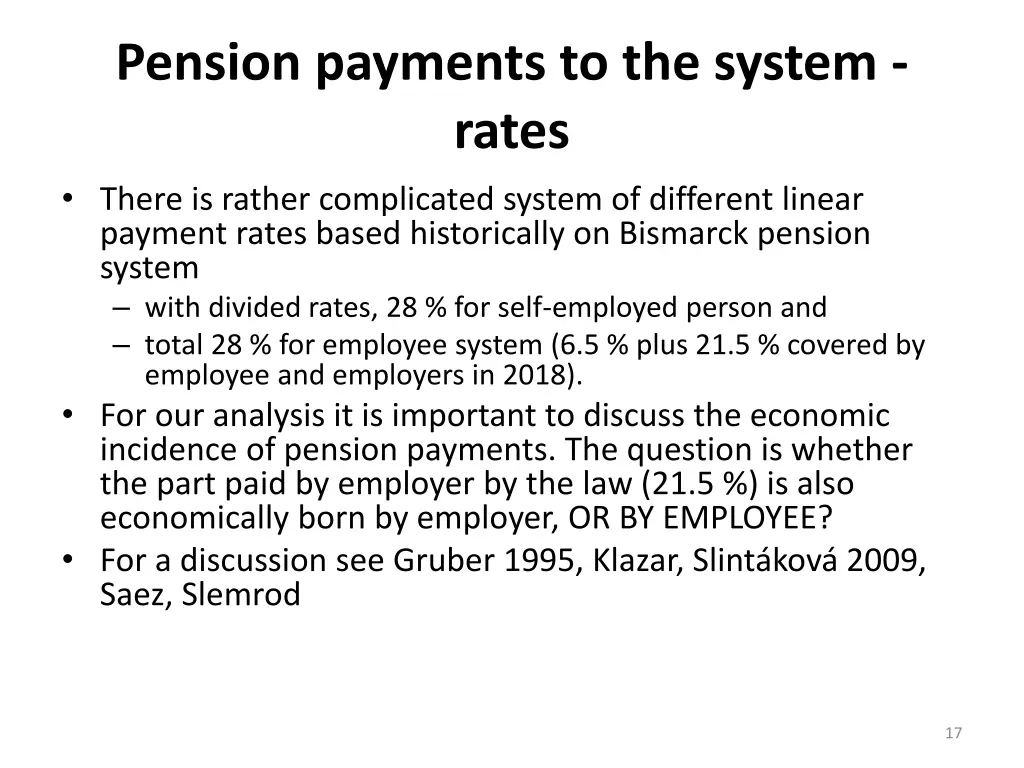 pension payments to the system rates there