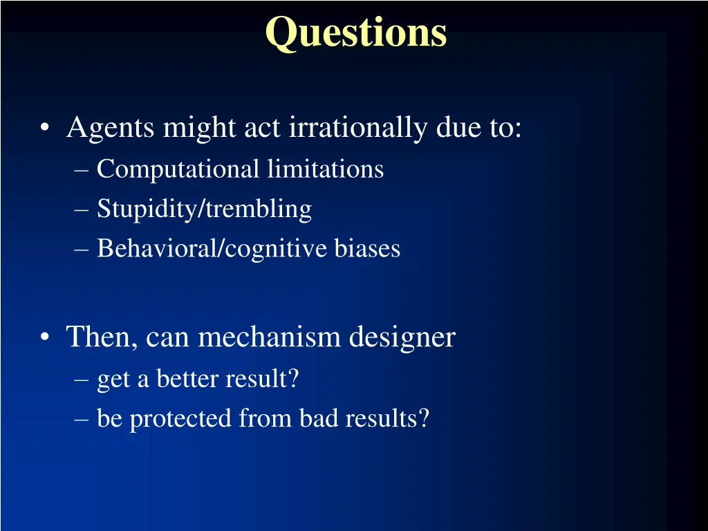 questions