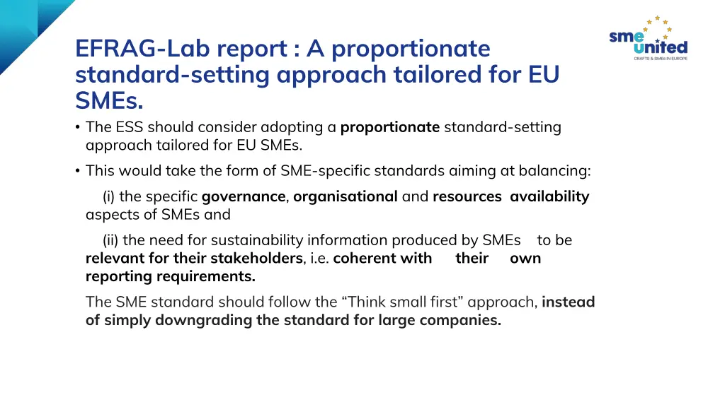 efrag lab report a proportionate standard setting