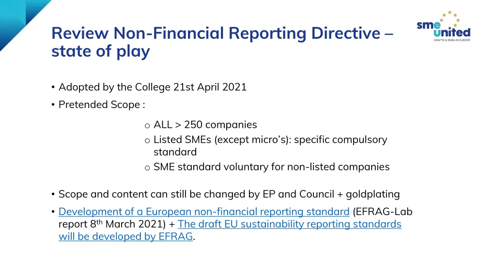 review non financial reporting directive state