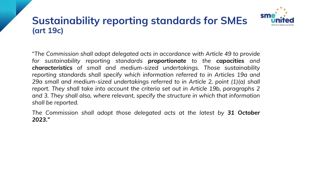 sustainability reporting standards for smes