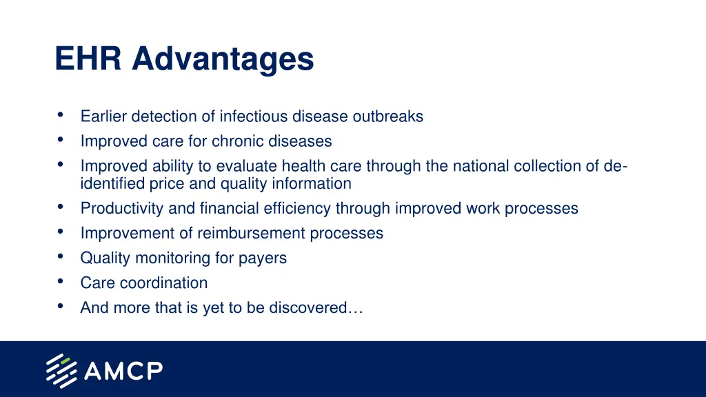 ehr advantages