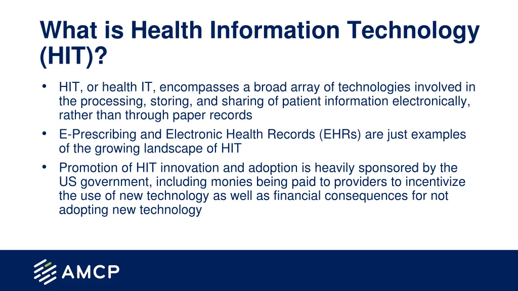 what is health information technology hit