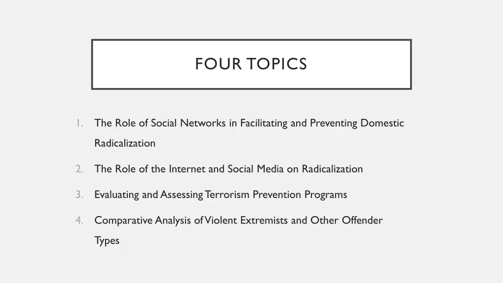 four topics