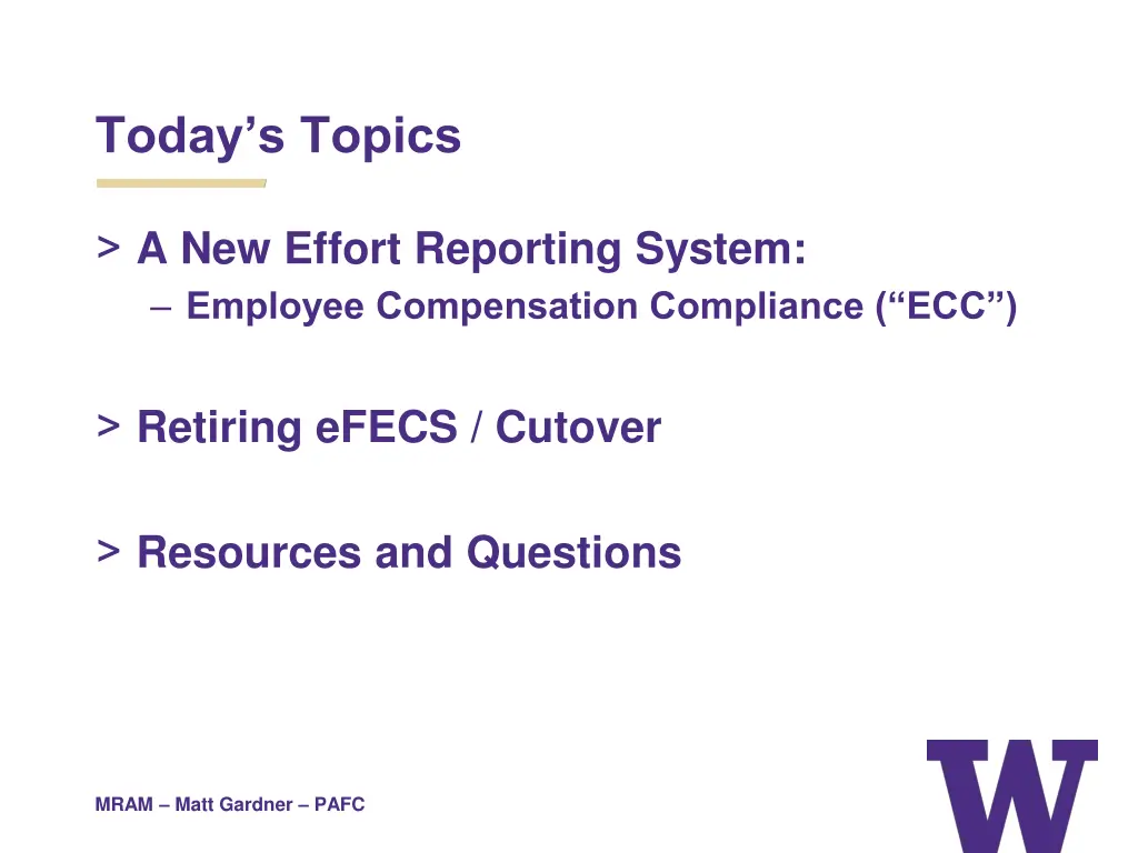 today s topics