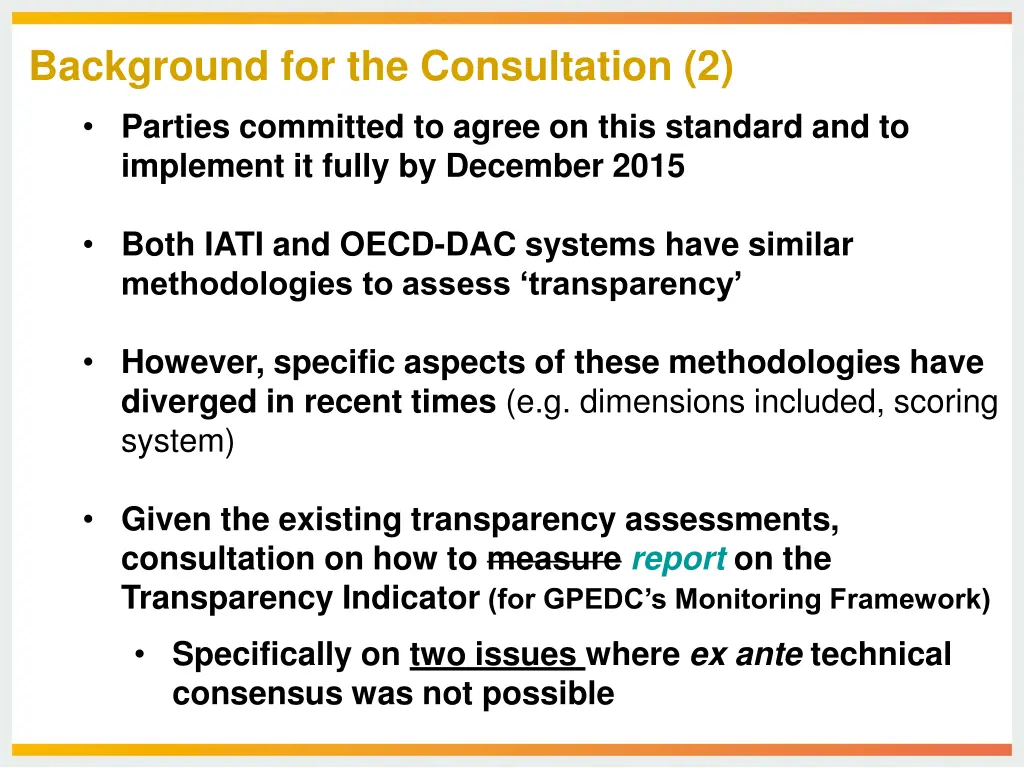 background for the consultation 2