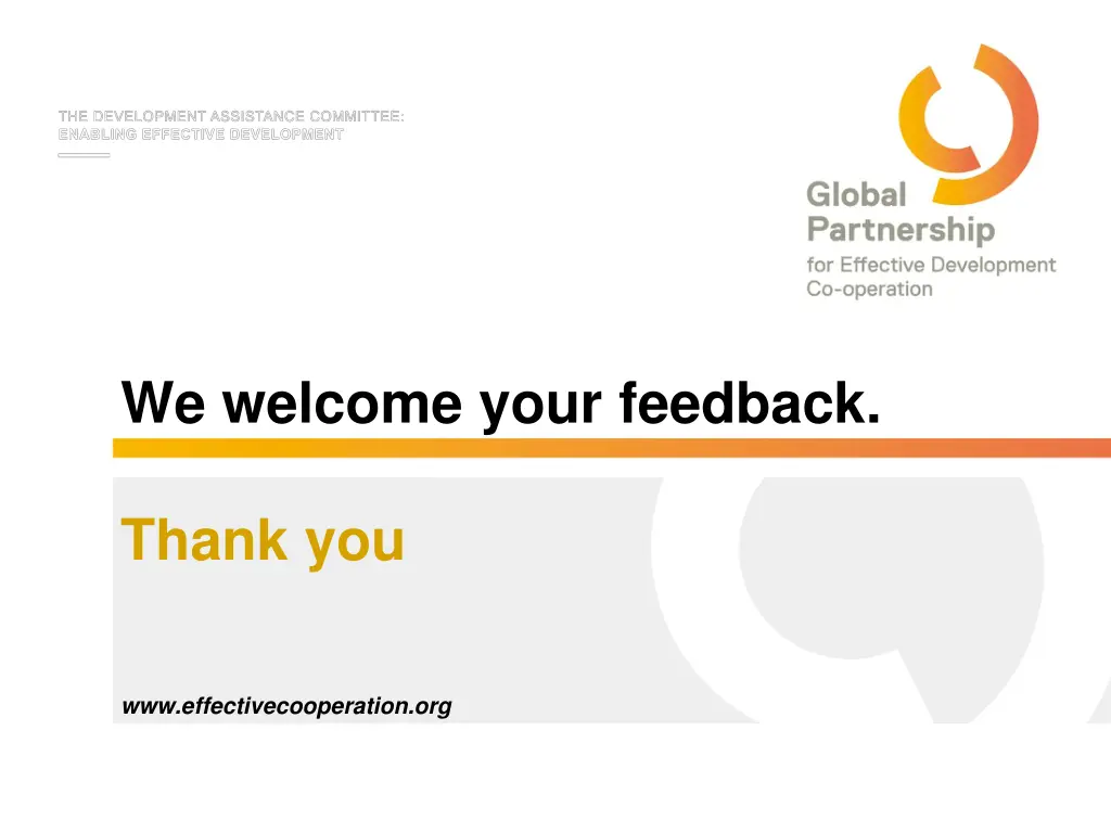 we welcome your feedback