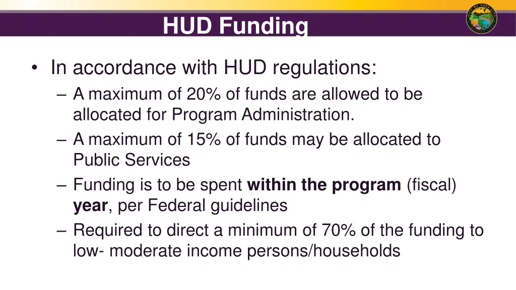 hud funding