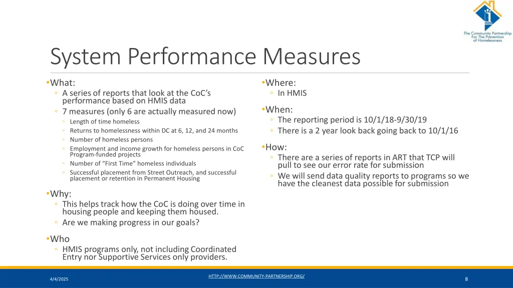 system performance measures