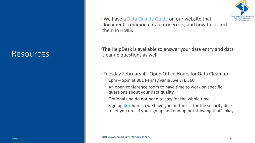 we have a data quality guide on our website that
