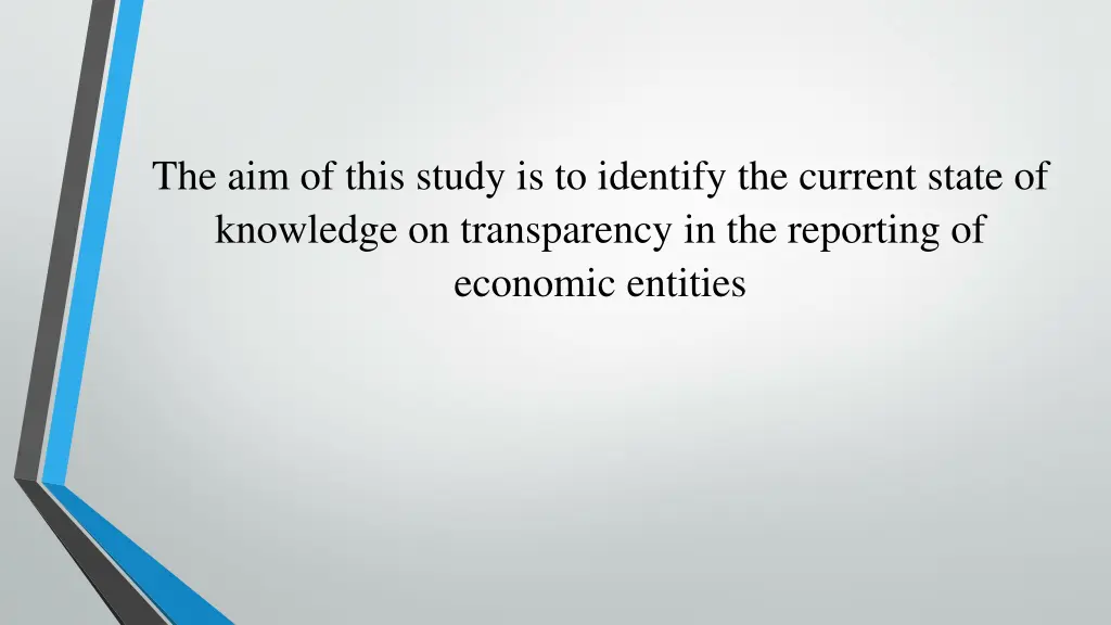 the aim of this study is to identify the current