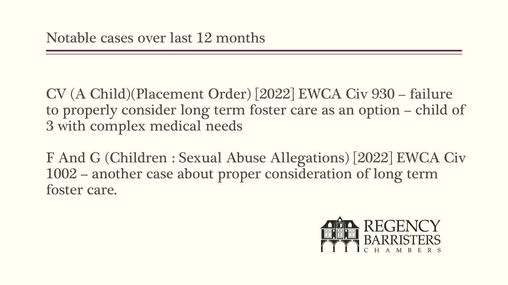 notable cases over last 12 months 3