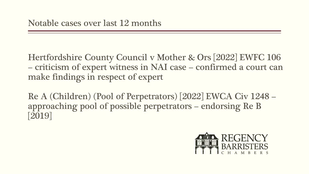 notable cases over last 12 months 5