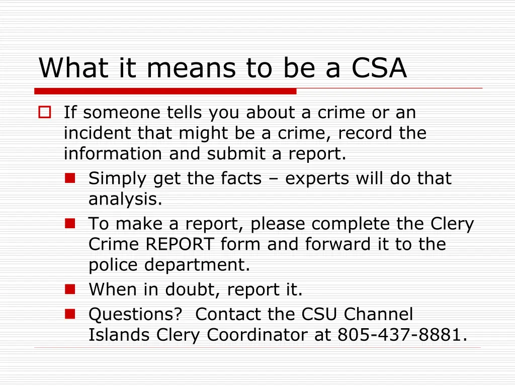 what it means to be a csa